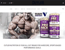 Tablet Screenshot of cutlernutrition.com